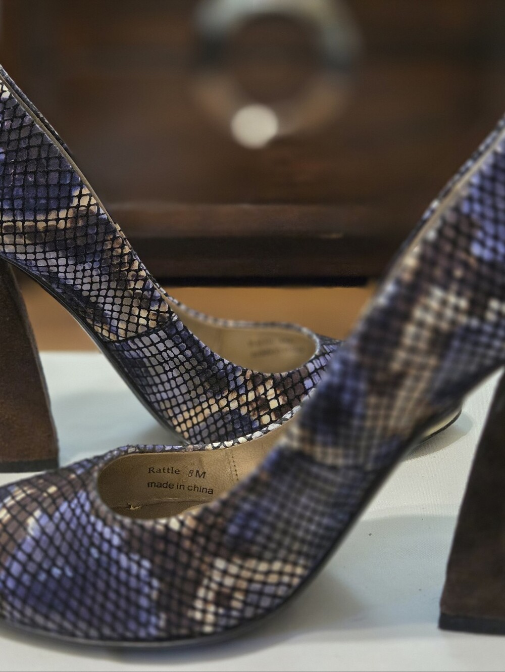 J. Reneé Rattle Snakeskin Print Pumps – Size 8M - Picture 5 of 7